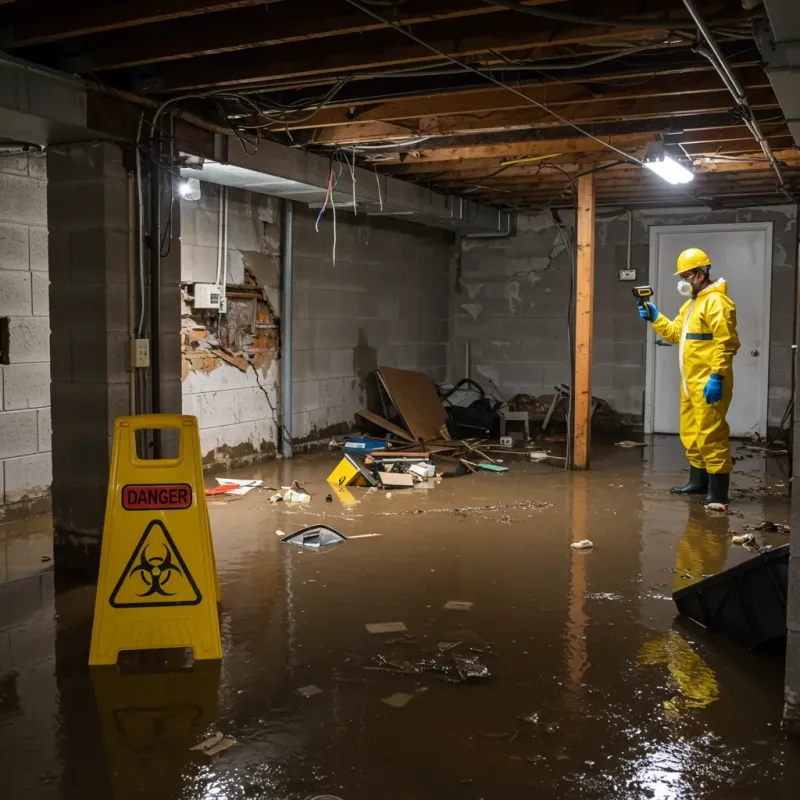 Flooded Basement Electrical Hazard in Mifflintown, PA Property